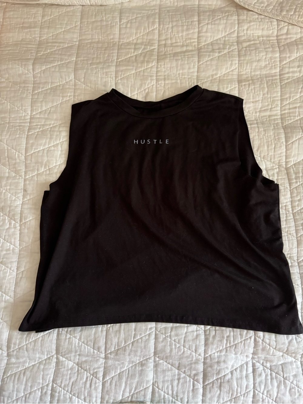 Hustler Hollywood Black 'Hustle' Sleeveless Tank Top